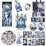 DIROLVON 原神 フリーナ グッズ 水神 福袋 セット バッジ アクリルスタンド 壁掛 誕生日 プレゼント 贈り物 (フリーナ)