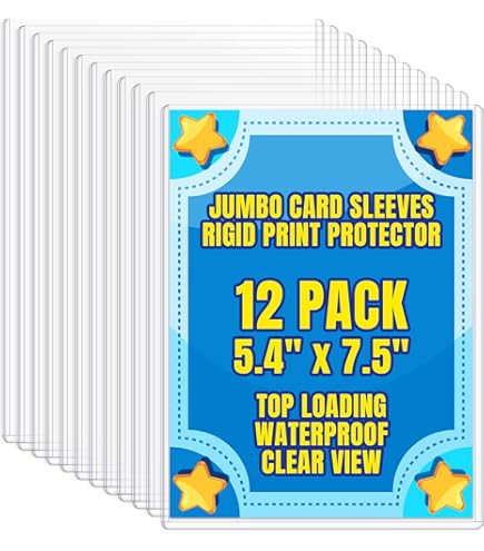 Amazon.co.jp: ジャンボカードスリーブ 5.4 x 7.4~100枚パック クリア