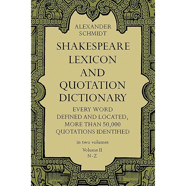 Amazon | Shakespeare Lexicon and Quotation Dictionary: A