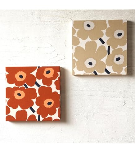Amazon.co.jp: ファブリックパネル 布 北欧 アート SKOG 60×40センチ