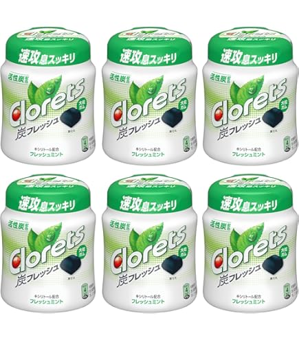 Amazon | クロレッツXP ボトルガム140g 6個セット (クリアミント 青