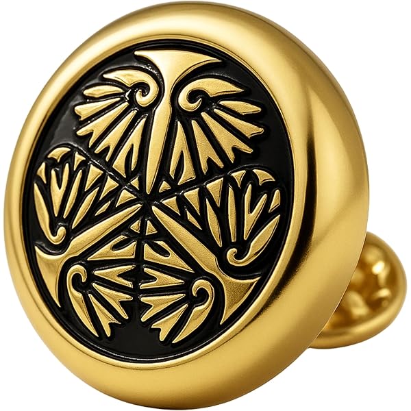 Amazon.co.jp: ピンバッジ 徳川家紋（三つ葉葵）徳川家康の御紋ピンズ