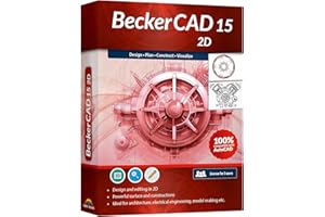 BeckerCAD 15 - 2D software for home design, architecture, engineering and more, compatible with AutoCAD, Lifetime License for Win 11, 10, 8.1, 7