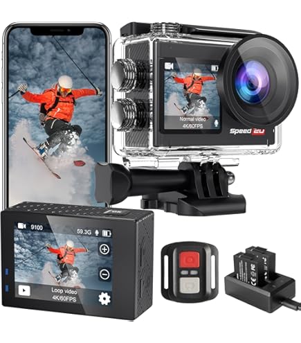 Amazon | Hiicam Speed60 4kアクションカメラ ウェアラブルカメラ