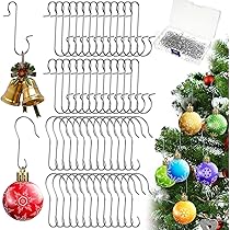 そ　星型　クリスマス　オーナメントフック 60個　シルバー　S字フック そ 星型 クリスマス オーナメントフック 60個 シルバー S字フック