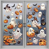 Amazon.co.jp: DERAYEE ハロウィン ウォール ステッカー 静電気 幽霊