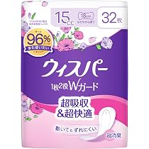 Amazon.co.jp: ウィスパー うすさら安心 20cc 32枚 (吸水ナプキン 尿
