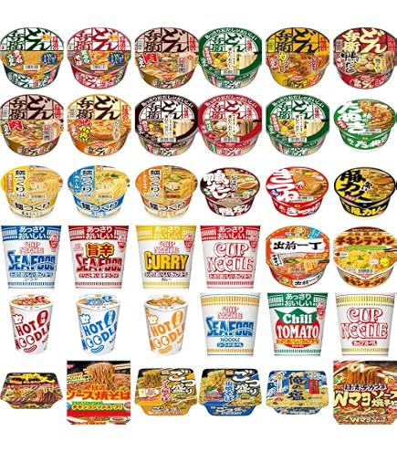 Amazon.co.jp: カップラーメン 12種類 詰め合わせセット 焼きそば2種