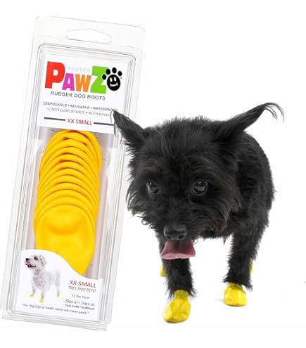 TOP PAW ブラック＆グレー 外用 反射 防水 犬用ブーツ (XS) 新品 NEW Top Paw Gray Reflective Protective Dog Outdoor Rain/Snow