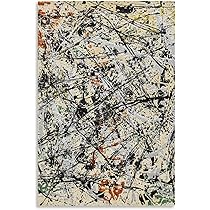 ジャクソン ポロック アートポスターEnchanted 1947 Pollock Amazon.co.jp: 有名なジャクソンポロックポスターカラフルな線