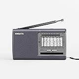 XHDATA D219 ポータブル 小型ラジオ 短波ラジオ FM AM SW ワイドFM 11バンド ステレオ 高感度DSP ポケットラジオ 操作簡単 災害用ラジオ 日本語説明書付き グレー