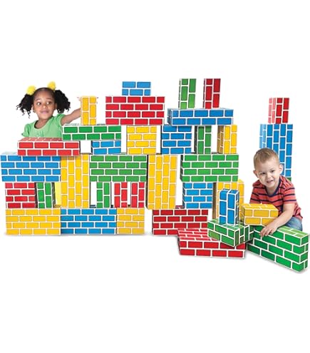 Brick Blocks Toys Lillian Vernon Jumbo Cardboard Blocks 24-Piece