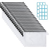 Amazon | SANNIX 20枚セット ジッパー式ファイル袋 A4 ファイル