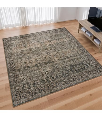 HAOCOO カーペット ラグ 2畳 洗える 185×185cm 正方形 ホット Amazon | HAOCOO カーペット ラグ 2畳 洗える 185×185cm 正方形 ホット