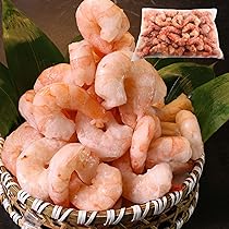 Amazon.co.jp: 冷凍 むきえび 1kg ブラックタイガー 1尾20~40g 大粒