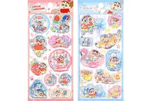 KRGNPLE 2026 年新モデル 実店舗品質 2 枚 ドロップシール ぷくぷく ぷっくり 水シール 3D 立体 精巧な柄 エンボスステッカー 手帳用 装飾 DIY クリエイティブ 個性的 かわいい ギフト（セット 356）