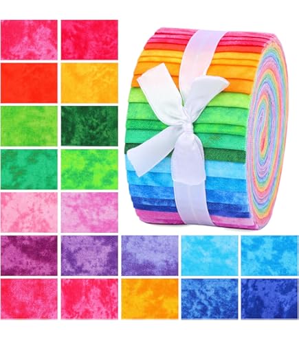 Tula Pink Untamed Jelly Roll - 40 Precut 2.5" Fabric Strips, 100% Cotton, For Quilting & Sewing Projects