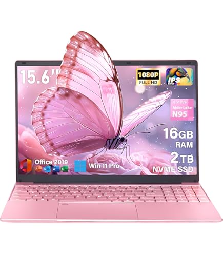 Amazon.co.jp: ESBOOK ノートパソコン ピンク Windows 11 Pro搭載