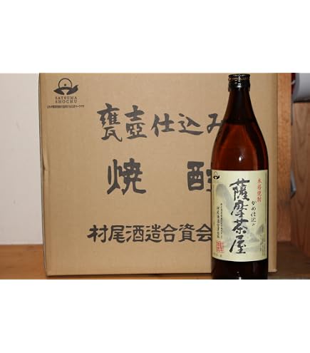 Amazon.co.jp: 薩摩茶屋 25度 1800ml×6本 芋焼酎 村尾酒造 : 食品