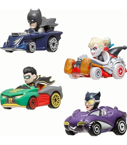 Hot Wheels バットマン・ジョーカー・ハーレークイーン ミニカーセット