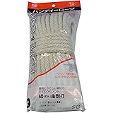 まつうら工業 綿素材 金剛打(12打)ロープ 太さ8mm 長さ10m