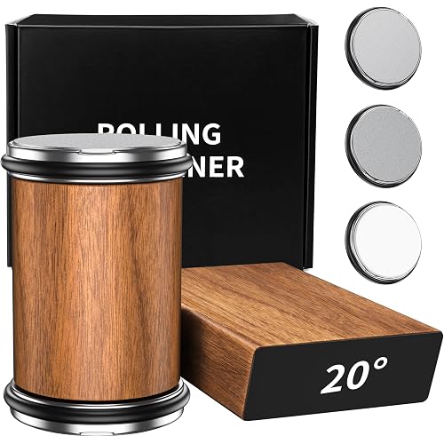 Arayuu Knife Sharpener Tool, Blunt Knife Sharpening Kit with 15 & 20 Degree Sharpening, Rolling Knife Sharpener with 400, 100