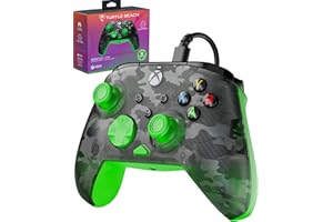 【Amazon.co.jp限定】TURTLE BEACH コントローラー Rematch Coreゴースト カモブラック＆グリーン 有線 USB Xbox公認 PC/Xbox Series X|S対応 チャットミックス マイクミュート 人間工学【メーカー保証2年+代理店保証6ヶ月】