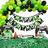 Amazon マインクラフト Happy Birthday Minecraft バースデー ガーランド 誕生日 お祝い 飾り ホームパーティ マイクラ アニメ 萌えグッズ 通販