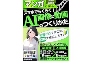 【マンガで学ぶ】スマホでらくらく！AI画像と動画のつくりかた: お絵描きAIなら初心者でも自由自在！【レオナルドAI/Pika/ChatGPT/使い方（完全マニュアル/教科書/決定版）/AI画像生成/AI動画生成/プロンプト】 AIマンガスクール