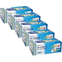 【まとめ買い】スコッティファイン 洗って使えるペーパータオルボックス40シート×5