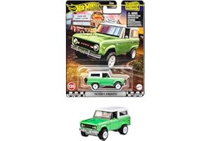 ホットウィール(Hot Wheels) ブールバード ’75 フォード ブロンコ 乗り物おもちゃ ミニカー 3歳から グリーン JBL12