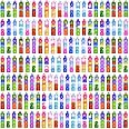 150 PCS Fidget Mini Pop Keychain Toys, Mini Pop Fidget Bulk Keychain Toys Party Favors for Kids 3-5 4-8, Popping Bubble Senso