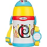 象印 (ZOJIRUSHI) 水筒 ストロー しましまぐるぐる ステンレスボトル 0.45L ST-ZH45S-EW