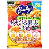 アサヒグループ食品 バヤリースとろける果実のど飴 120g×6袋
