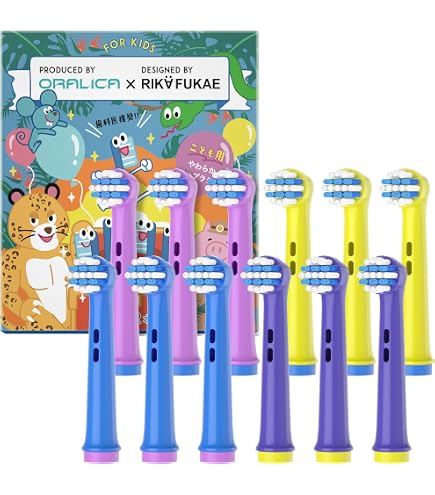 Amazon.co.jp: ブラウン Oral-B 替えブラシ キッズ 子供用 やわらかめ