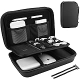 ProCase Travel Electronic Accessories Organizer, Case for MacBook Power Adapter Apple Magic Mouse 2 Apple Pencil USB Flash Di