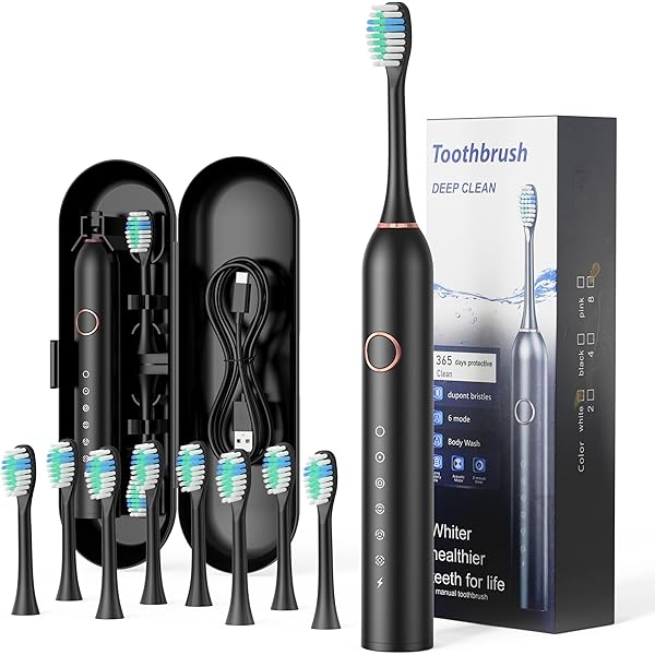 電動歯ブラシ 音波歯ブラシ 歯ブラシ ソニック 5つのモード 替えブラシ5本 電動歯ブラシ 音波歯ブラシ 歯ブラシ ソニック 5つのモード 替えブラシ5本