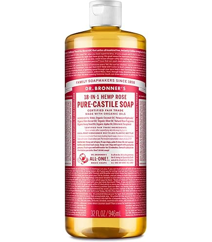Amazon | ドクターブロナー マジックソープ RO(ローズ) 473ml やさしい