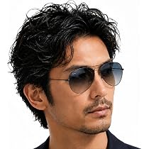 Amazon.co.jp: [Berikin] ティアドロップサングラス 大顔 ガラス 
