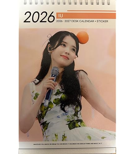 Amazon.co.jp: IU アイユー グッズ 大判 壁掛け カレンダー 2026年 (令