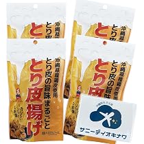 Amazon | とり皮揚げ しお味 40g×4袋 沖縄県産鶏皮 鶏皮チップス