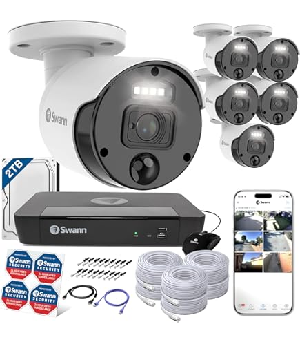 Amazon.co.jp: Swann セキュリティカメラ NVRシステム 8CH 4K 8MP(800