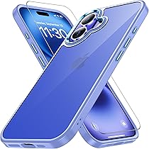 Amazon.co.jp: iPhone16 ケース ペールパープル 耐衝撃 ガラス