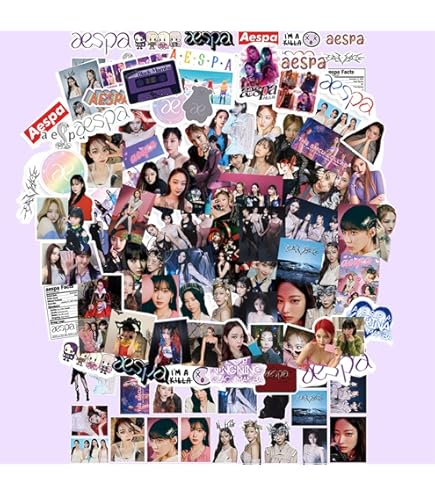 Amazon.co.jp: aespa エスパ グッズ ステッカーセット 87枚入 フォト