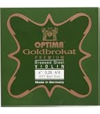 ゴールドブロカット プレミアム ブラス バイオリン弦 E線 (0.27ループエンド) ggw725x Violin 【Goldbrokat Premium】 E線 (0.27) ブラススチール - I Love