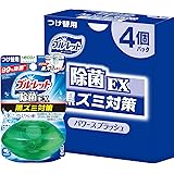 【Amazon.co.jp限定】 液体ブルーレット除菌イーエックス(EX) 【まとめ買い】 液体ブルーレットおくだけ除菌 パワースプラッシュ トイレタンク芳香洗浄剤 詰め替え用 70ml×4個 小林製薬