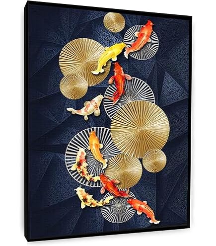 抽象的な魚の油彩画 fish-ish】F15 絵画 原画 油絵 油彩 キャンバス 抽象画 魚の絵