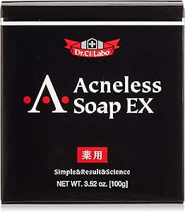 【公式】ドクターシーラボ 薬用アクネレスソープEX ニキビ予防石けん 大人ニキビ 標準重量100g 1ヶ月分