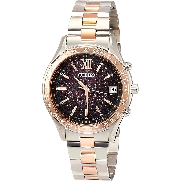 SEIKO☆LUKIA☆ルキア☆電波ソーラー☆ダイヤ入り☆ネイビー☆66000円 LUKIA 限定品 レディースソーラー電波 SEIKO LUKIA/ルキア Lady