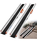 Amazon | gardhom 車椅子 用 スロープ 二段伸縮 長98.5/183CM 幅19cm